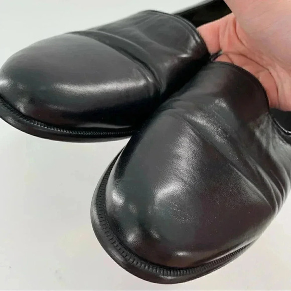 Claudio De lorena mens size 10.5 black leather smoking leather vintage 80s 90s main image 10